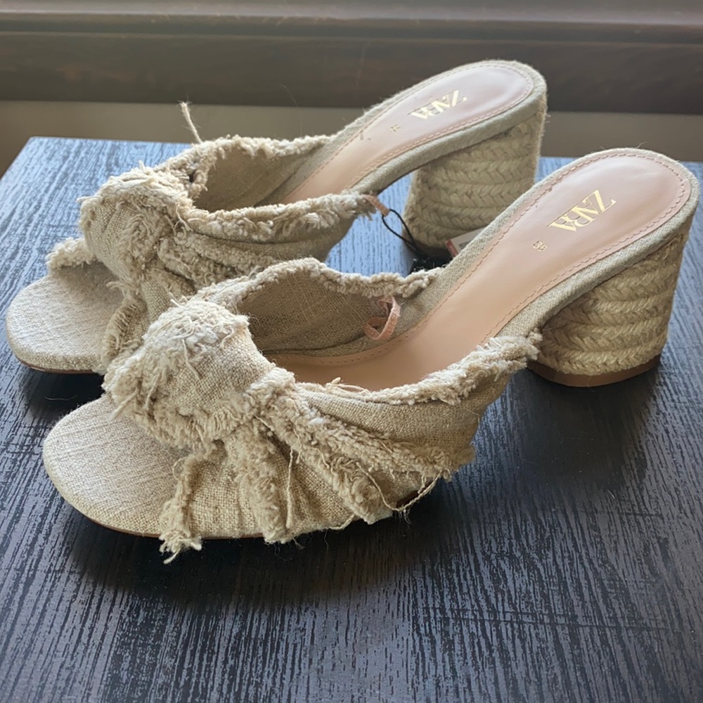 Zara heeled sandal/clog